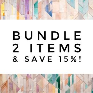 Bundle 2 items for 15% off!